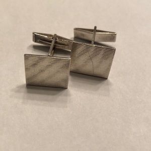 Silver cuff links - vintage